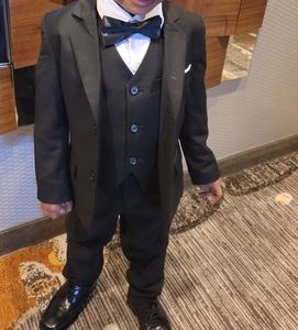 Five Piece Black Suit - Boys 4T